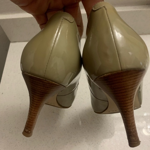 COLE HAAN Women's Lainey Air Khaki Taupe Brown Open Toe Low Heels Pumps 8.5‎ - Picture 9 of 11